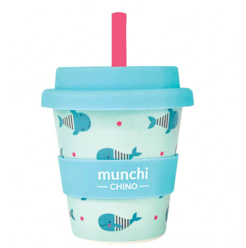 Babychino 'Whale' Cup (120ml/4oz) - Straw Included