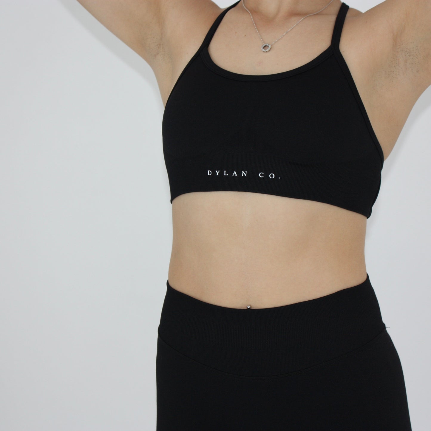 Impact Cross Back Crop - Black