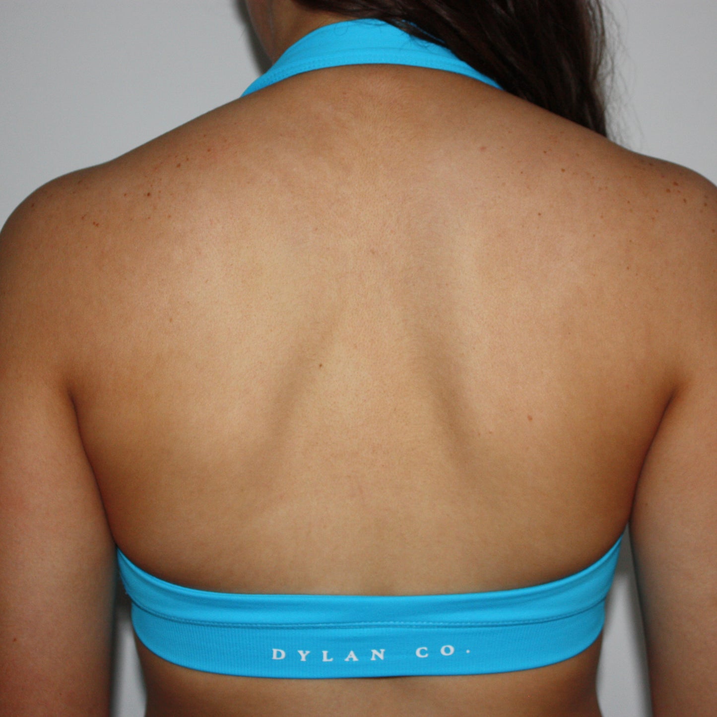 Impact Halter Crop - Ocean Blue