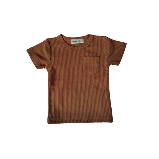 KIDS BASIC TEE - CHOCOLATE