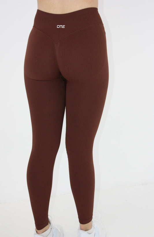Impact Leggings - Chocolate Brown
