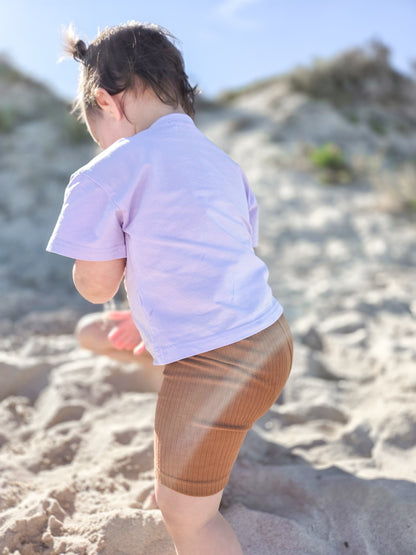 Kids Basic Bike Shorts - Chocolate