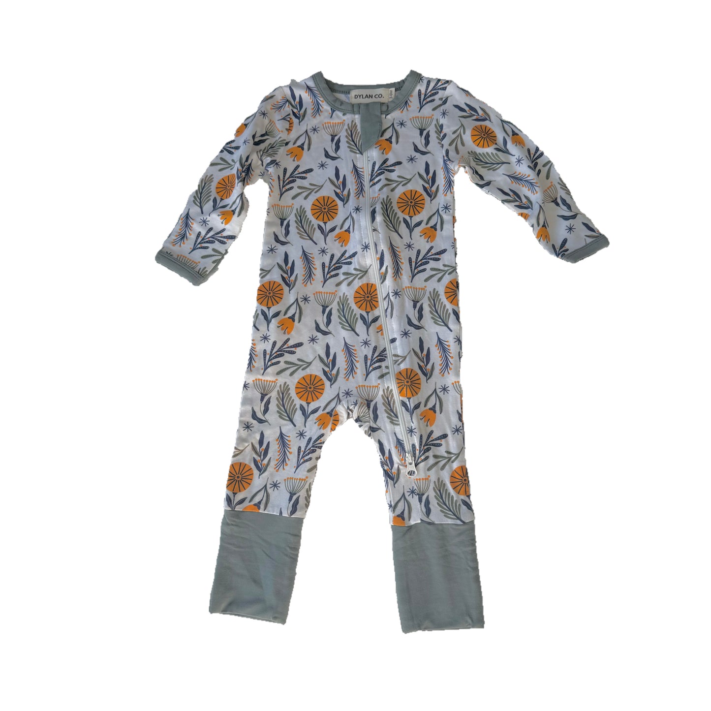 KIDS BAMBOO GROWSUIT - FLORAL