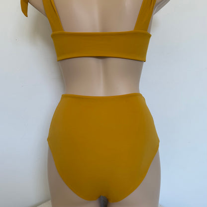 BIKINI TUBE TOP - MUSTARD YELLOW