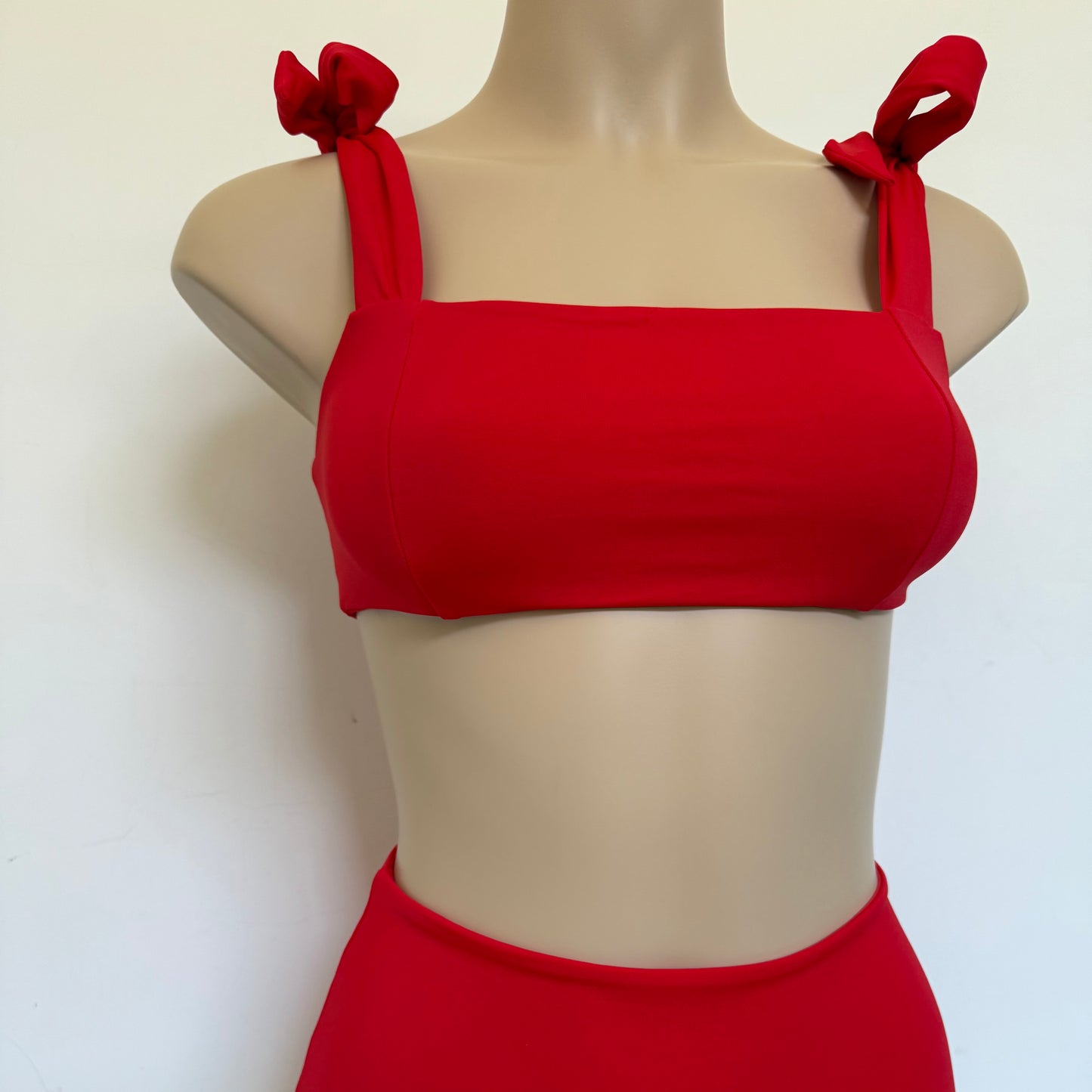 BIKINI TUBE TOP - BRIGHT RED