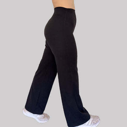 Luxe Wide Leg Flares - Black