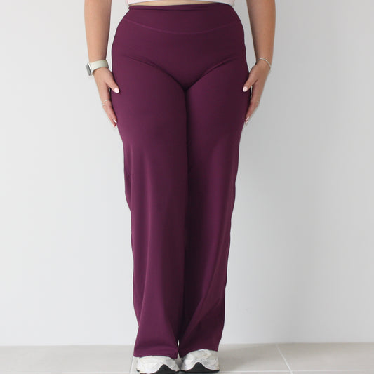 Luxe Wide Leg Flares - Purple