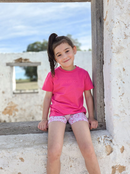 Kids Logo Tee - Hot Pink