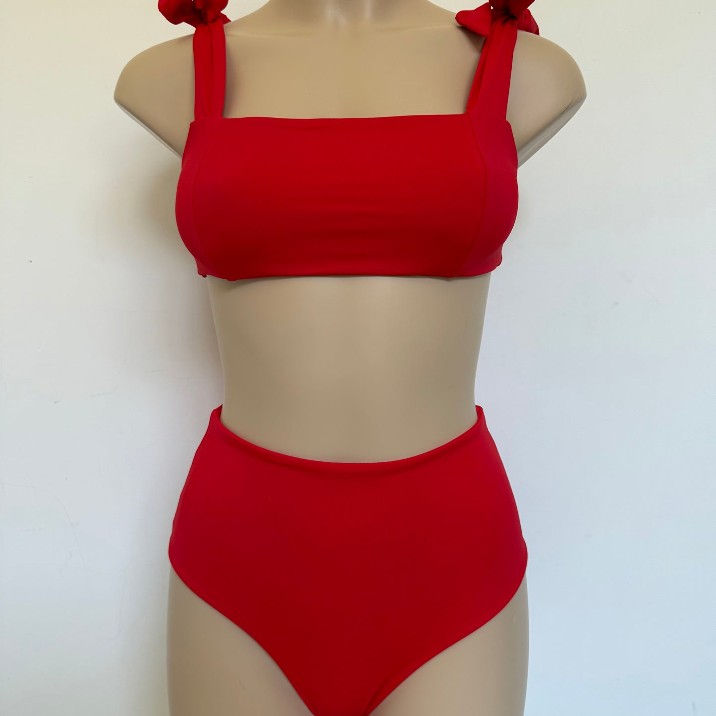 BIKINI TUBE TOP - BRIGHT RED