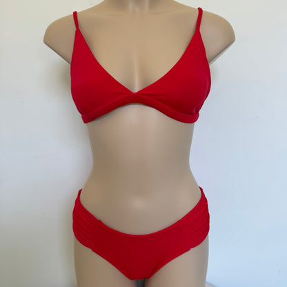 Bikini Triangle Top - Red