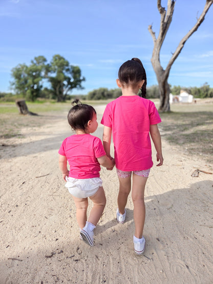 Kids Logo Tee - Hot Pink