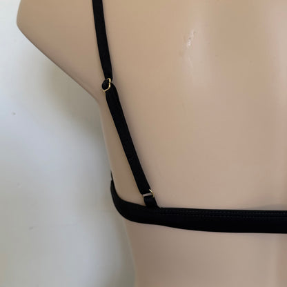 Bikini Triangle Top - Black