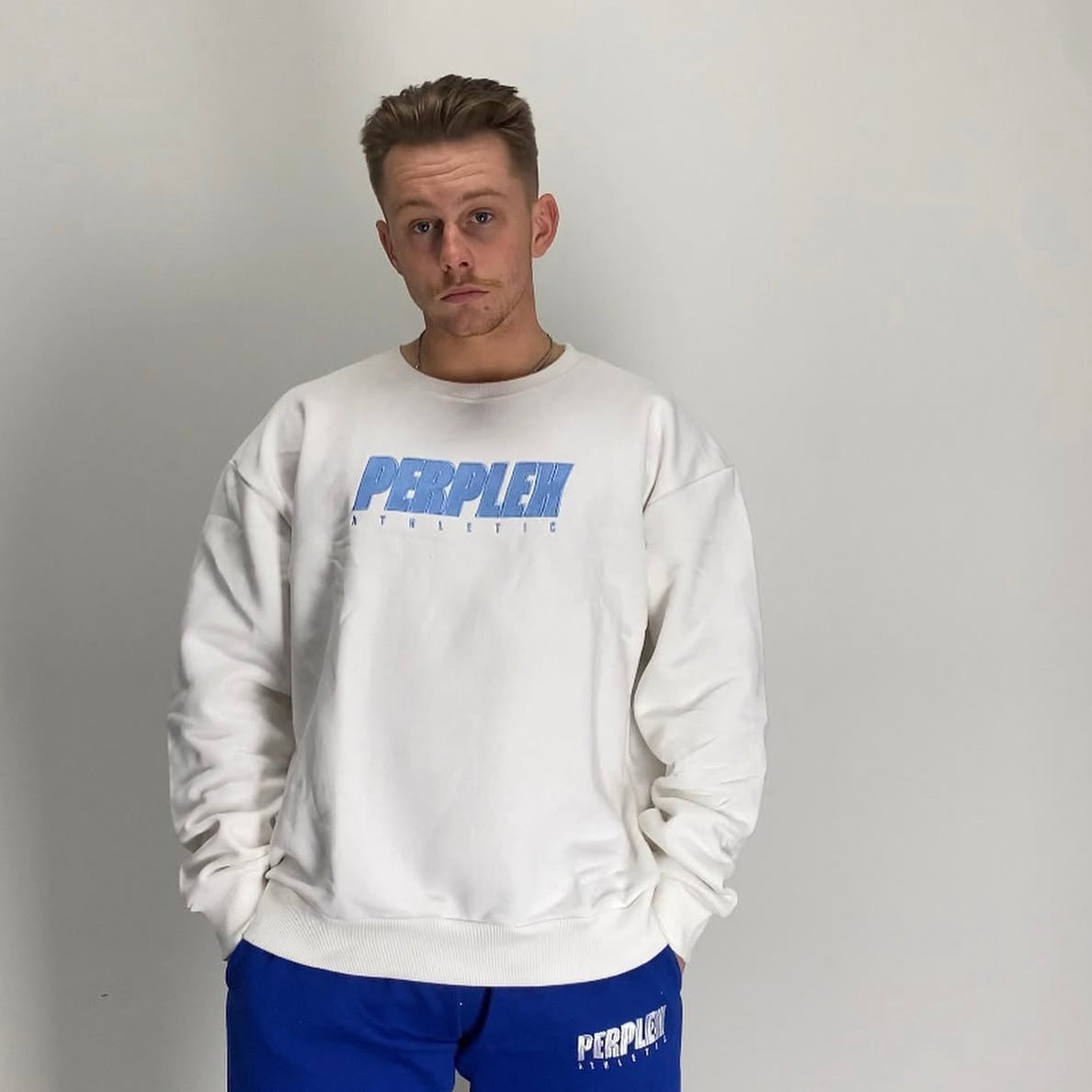 Perplex Athletic Crewneck - White