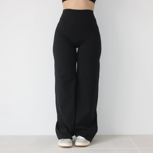 Luxe Wide Leg Flares - Black