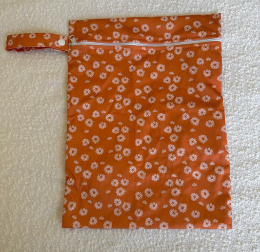 Wet Bag Single Zip - Flower