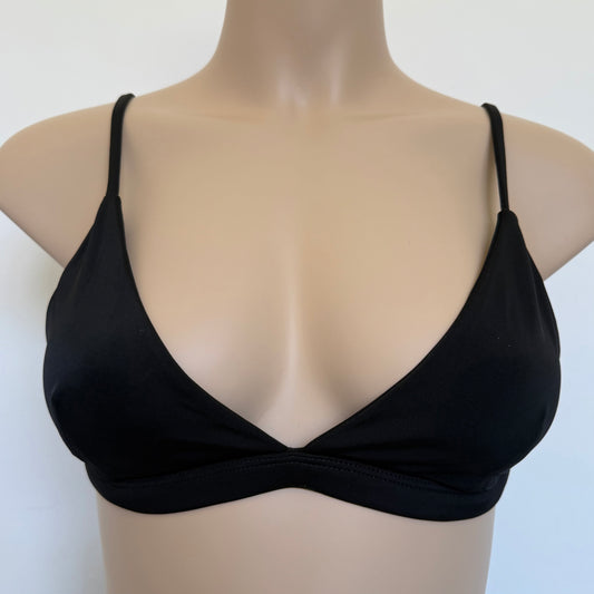 Bikini Triangle Top - Black