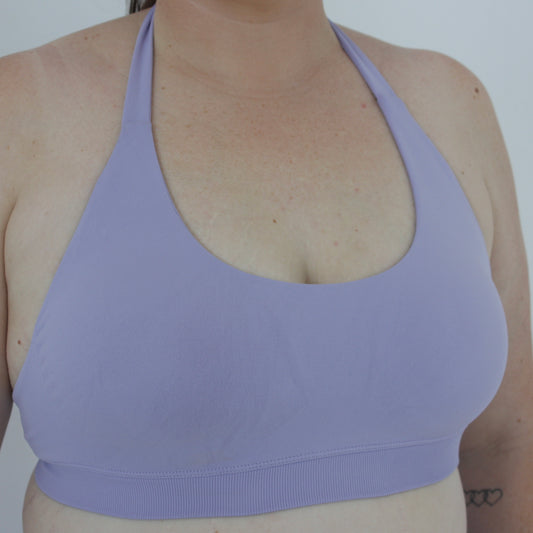 Impact Halter Crop - Lavender