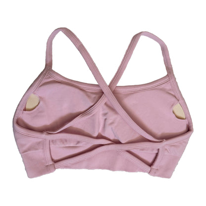 IMPACT CROSS BACK CROP - MARSHMELLOW PINK (OLD LOGO)