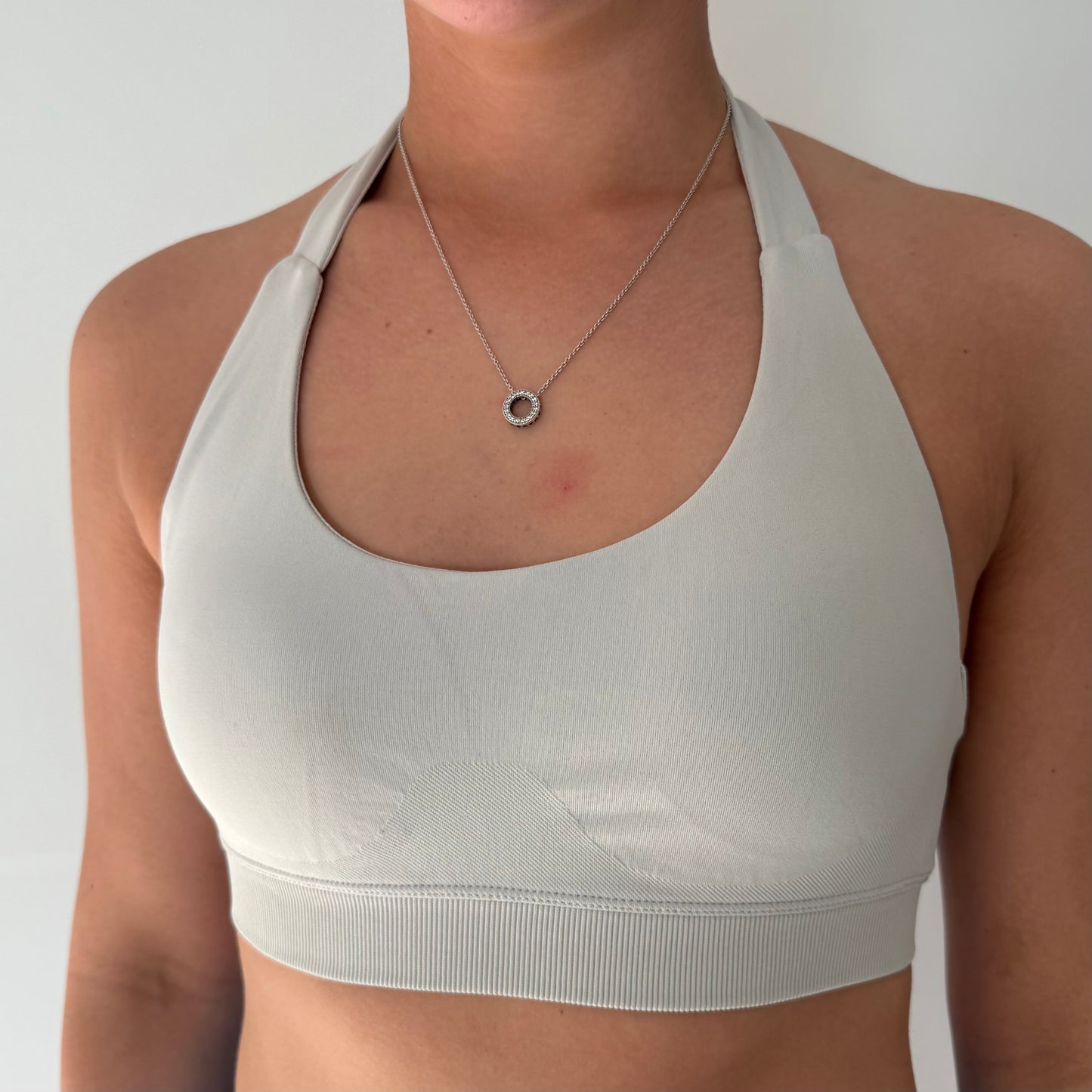 Impact Halter Crop - Lychee