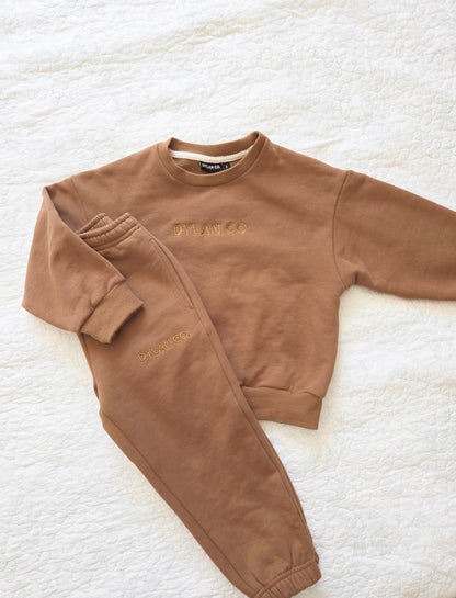 *PRE-ORDER* KIDS LOGO CREWNECK - CARAMEL