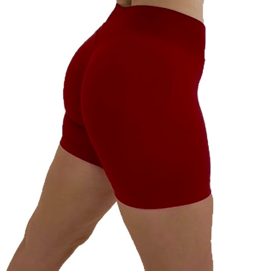 SEAMLESS SHORTS - DEEP RED