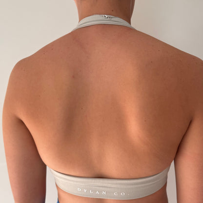 Impact Halter Crop - Lychee