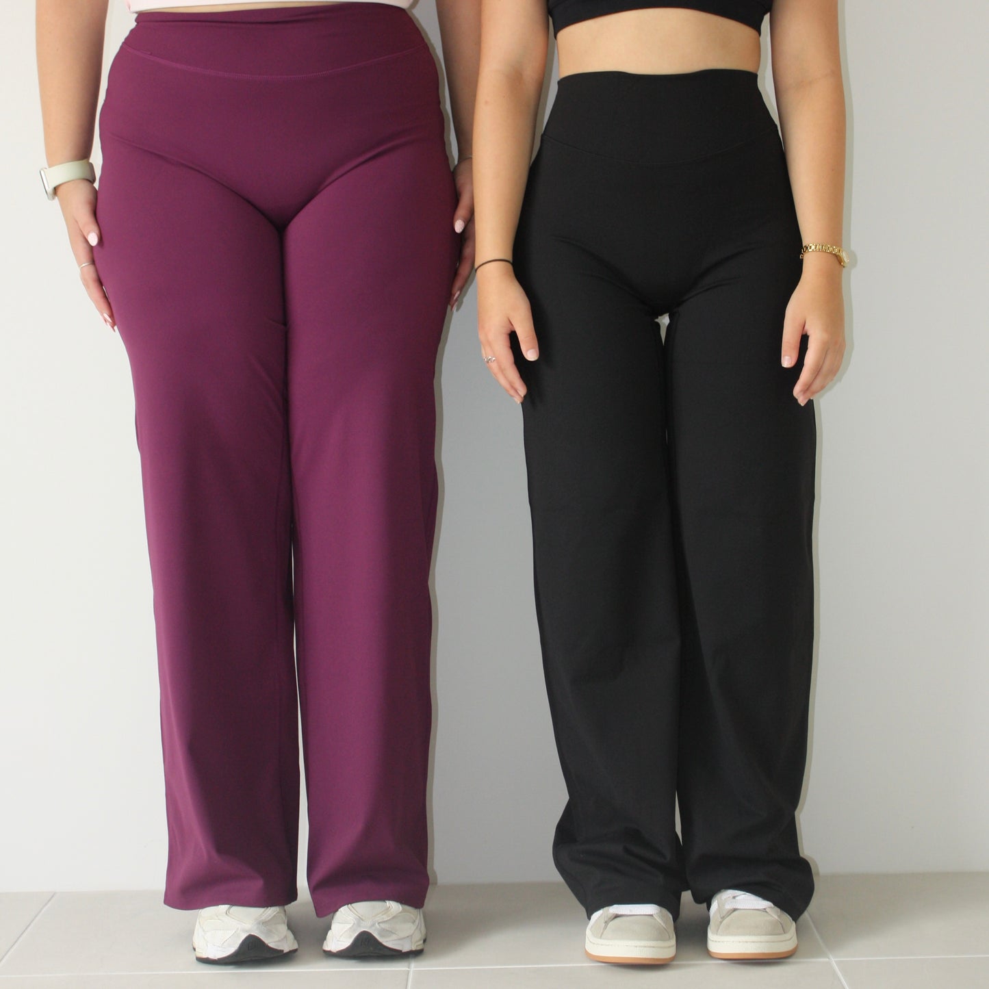 Luxe Wide Leg Flares - Black