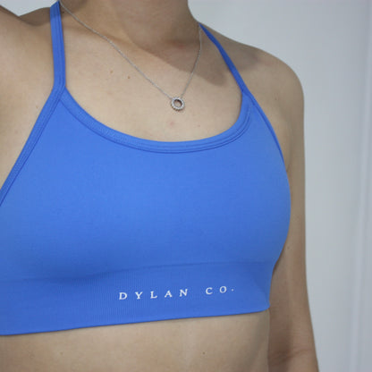 Impact Cross Back Crop - Electric Blue