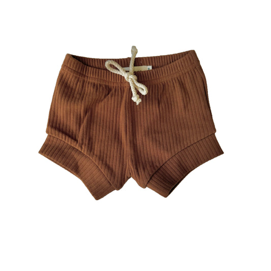 KIDS BASIC SHORTS - CHOCOLATE