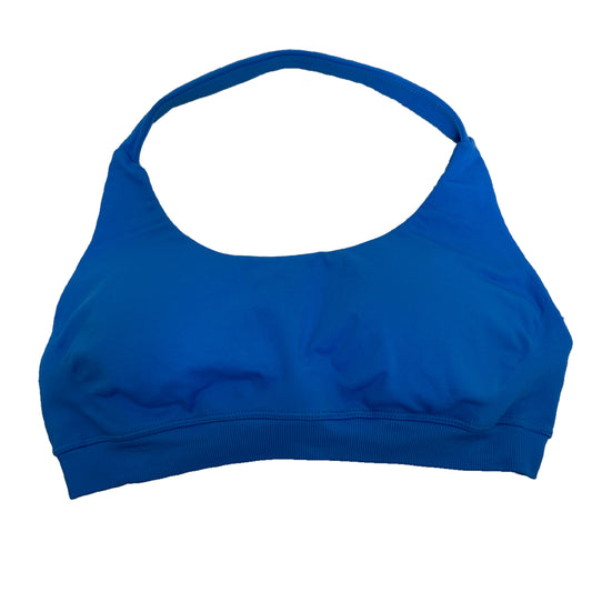 SEAMLESS HALTER CROP - ELECTRIC BLUE