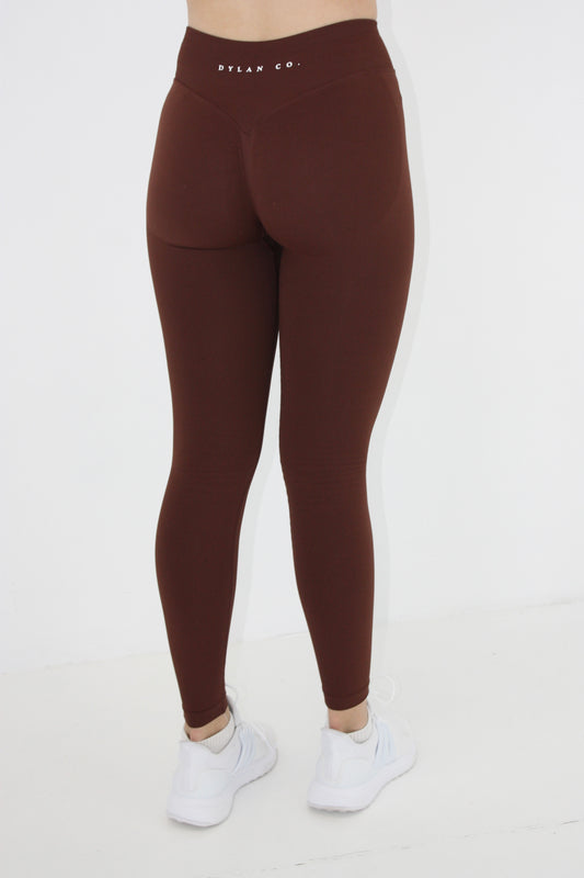 Impact Leggings - Chocolate Brown
