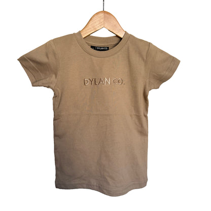 Kids Logo Tee - Dark Beige