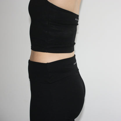 Comfort Halter Singlet - Black