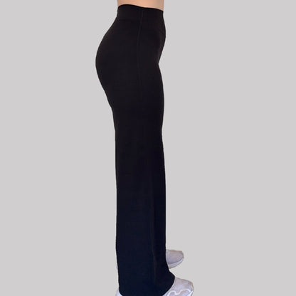 Luxe Wide Leg Flares - Black