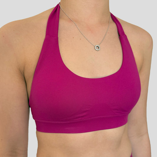 Impact Halter Crop - Berry Bliss