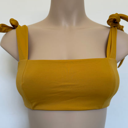 BIKINI TUBE TOP - MUSTARD YELLOW