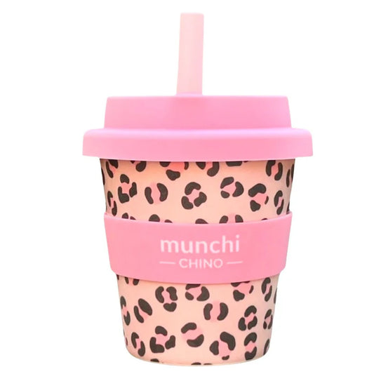 LEOPARD PRINT BABYCHINO CUP - STRAW INCLUDED